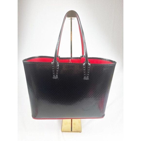 Christian Louboutin Cabata Birdy Patent Tote-Rare & Stunning - Picture 1 of 16